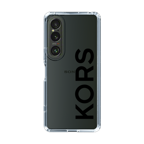 スリムプロテクションケース［ MICHAEL KORS - Logo - Black ］