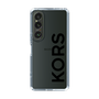 スリムプロテクションケース［ MICHAEL KORS - Logo - Black ］