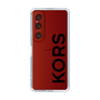 スリムプロテクションケース［ MICHAEL KORS - Logo - Black ］