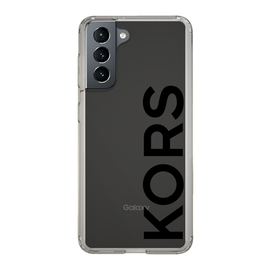 スリムプロテクションケース［ MICHAEL KORS - Logo - Black ］