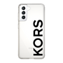 スリムプロテクションケース［ MICHAEL KORS - Logo - Black ］