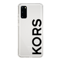 スリムプロテクションケース［ MICHAEL KORS - Logo - Black ］