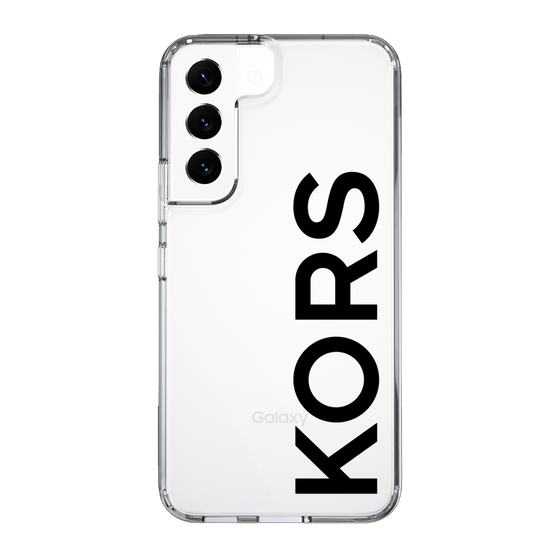 スリムプロテクションケース［ MICHAEL KORS - Logo - Black ］