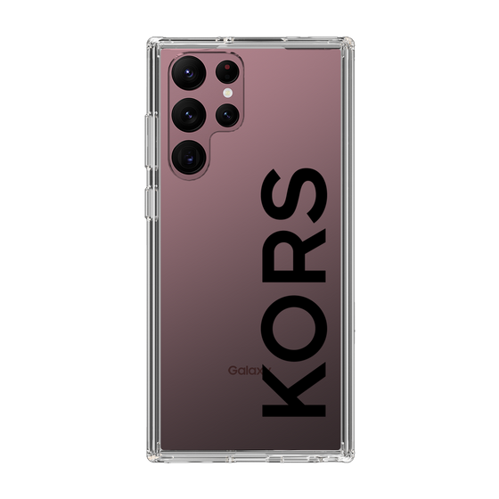 スリムプロテクションケース［ MICHAEL KORS - Logo - Black ］
