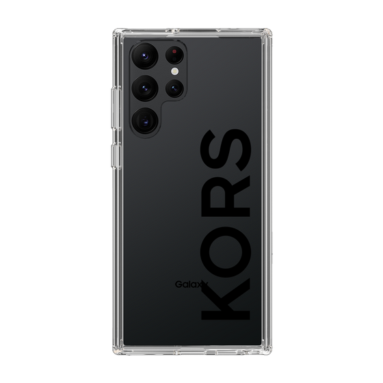スリムプロテクションケース［ MICHAEL KORS - Logo - Black ］