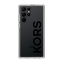 スリムプロテクションケース［ MICHAEL KORS - Logo - Black ］