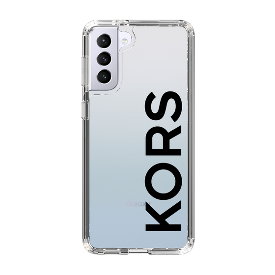 スリムプロテクションケース［ MICHAEL KORS - Logo - Black ］