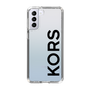 スリムプロテクションケース［ MICHAEL KORS - Logo - Black ］