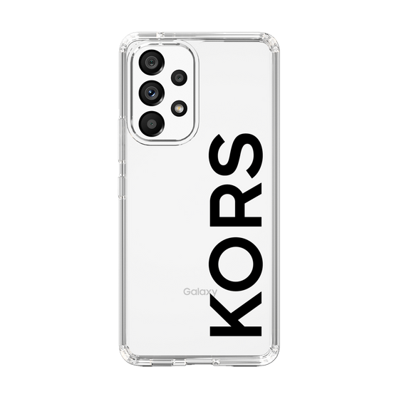スリムプロテクションケース［ MICHAEL KORS - Logo - Black ］