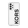 スリムプロテクションケース［ MICHAEL KORS - Logo - Black ］