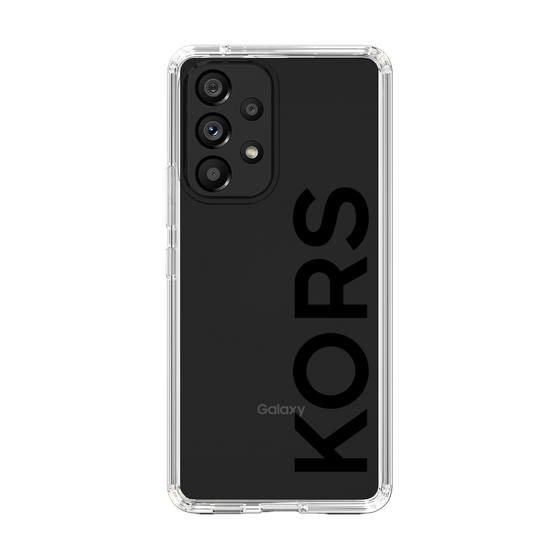 スリムプロテクションケース［ MICHAEL KORS - Logo - Black ］