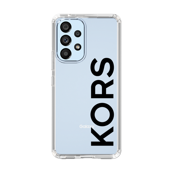 スリムプロテクションケース［ MICHAEL KORS - Logo - Black ］