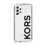 スリムプロテクションケース［ MICHAEL KORS - Logo - Black ］