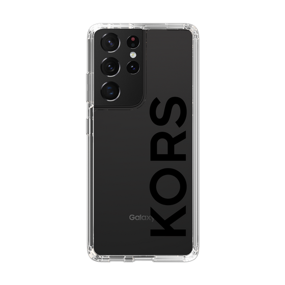 スリムプロテクションケース［ MICHAEL KORS - Logo - Black ］