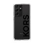 スリムプロテクションケース［ MICHAEL KORS - Logo - Black ］