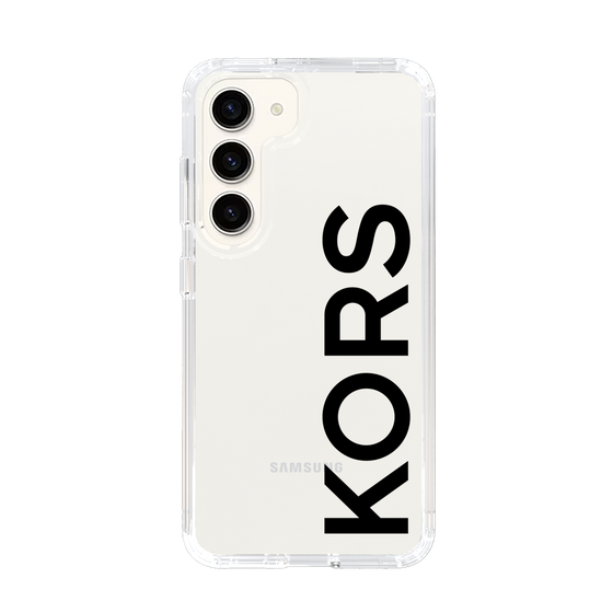 スリムプロテクションケース［ MICHAEL KORS - Logo - Black ］