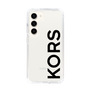 スリムプロテクションケース［ MICHAEL KORS - Logo - Black ］