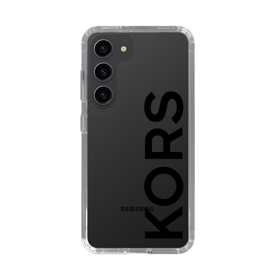 スリムプロテクションケース［ MICHAEL KORS - Logo - Black ］
