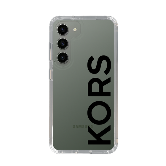 スリムプロテクションケース［ MICHAEL KORS - Logo - Black ］