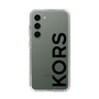スリムプロテクションケース［ MICHAEL KORS - Logo - Black ］