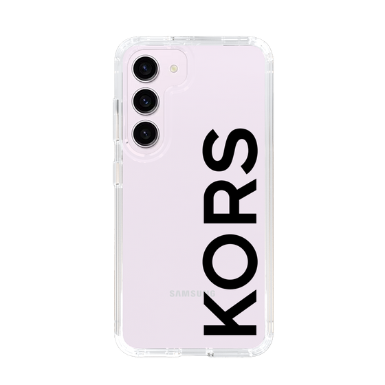 スリムプロテクションケース［ MICHAEL KORS - Logo - Black ］