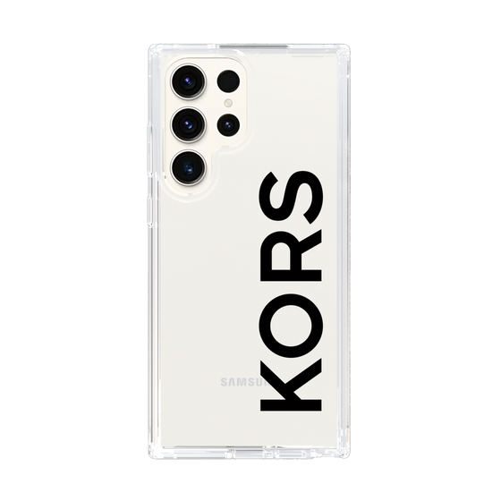 スリムプロテクションケース［ MICHAEL KORS - Logo - Black ］