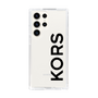 スリムプロテクションケース［ MICHAEL KORS - Logo - Black ］