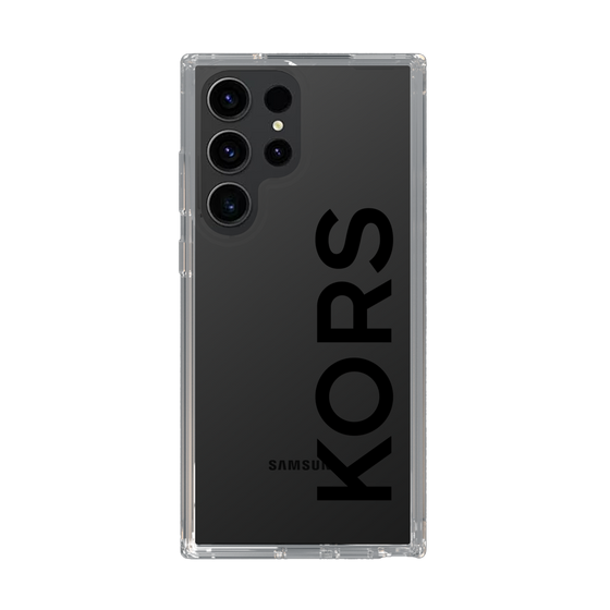 スリムプロテクションケース［ MICHAEL KORS - Logo - Black ］