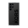 スリムプロテクションケース［ MICHAEL KORS - Logo - Black ］