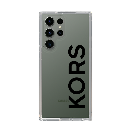 スリムプロテクションケース［ MICHAEL KORS - Logo - Black ］