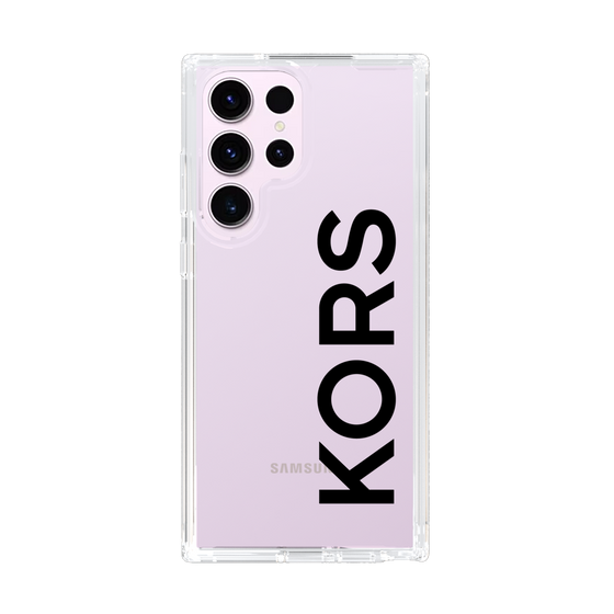 スリムプロテクションケース［ MICHAEL KORS - Logo - Black ］