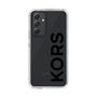 スリムプロテクションケース［ MICHAEL KORS - Logo - Black ］
