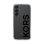 スリムプロテクションケース［ MICHAEL KORS - Logo - Black ］