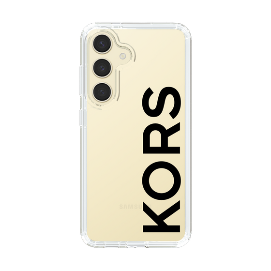 スリムプロテクションケース［ MICHAEL KORS - Logo - Black ］