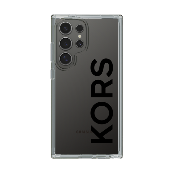 スリムプロテクションケース［ MICHAEL KORS - Logo - Black ］