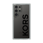 スリムプロテクションケース［ MICHAEL KORS - Logo - Black ］