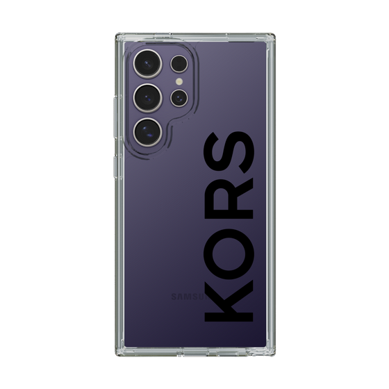 スリムプロテクションケース［ MICHAEL KORS - Logo - Black ］