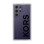 スリムプロテクションケース［ MICHAEL KORS - Logo - Black ］