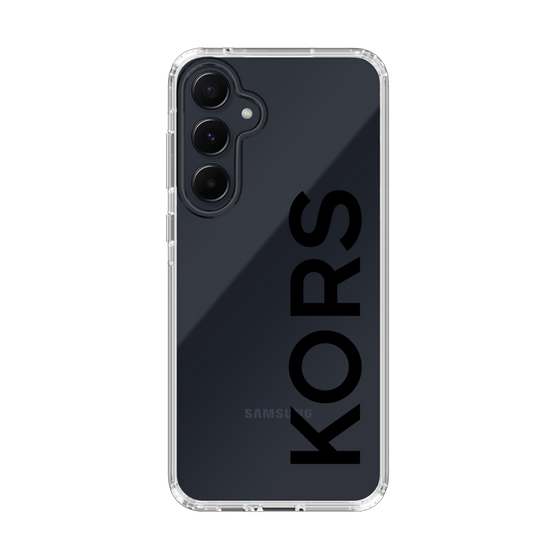 スリムプロテクションケース［ MICHAEL KORS - Logo - Black ］