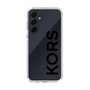スリムプロテクションケース［ MICHAEL KORS - Logo - Black ］
