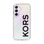 スリムプロテクションケース［ MICHAEL KORS - Logo - Black ］