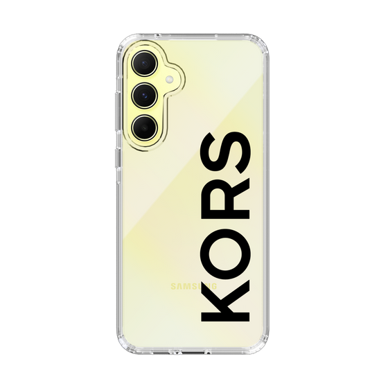 スリムプロテクションケース［ MICHAEL KORS - Logo - Black ］