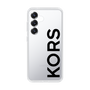 スリムプロテクションケース［ MICHAEL KORS - Logo - Black ］