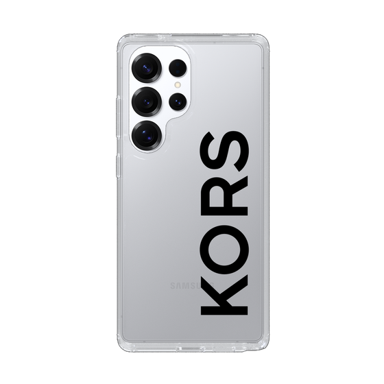 スリムプロテクションケース［ MICHAEL KORS - Logo - Black ］