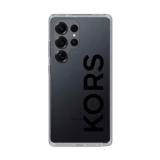 スリムプロテクションケース［ MICHAEL KORS - Logo - Black ］