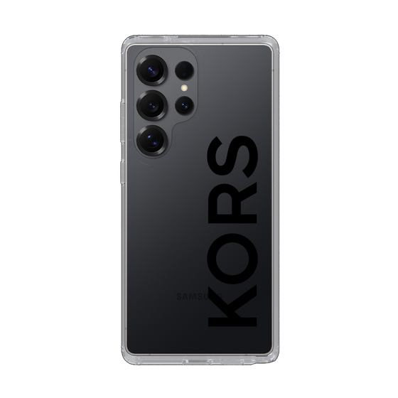 スリムプロテクションケース［ MICHAEL KORS - Logo - Black ］