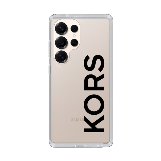 スリムプロテクションケース［ MICHAEL KORS - Logo - Black ］