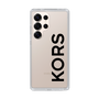 スリムプロテクションケース［ MICHAEL KORS - Logo - Black ］