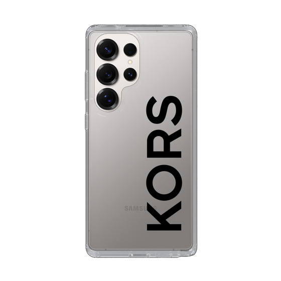 スリムプロテクションケース［ MICHAEL KORS - Logo - Black ］