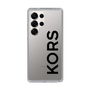 スリムプロテクションケース［ MICHAEL KORS - Logo - Black ］